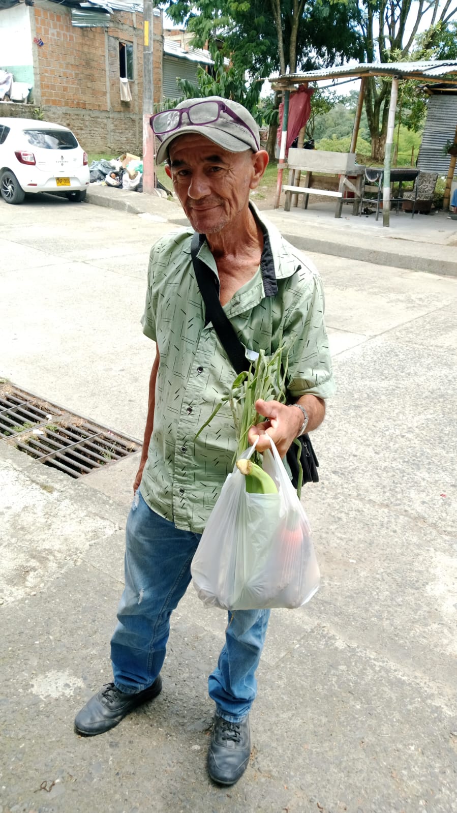 Donación de comida en el Plumón