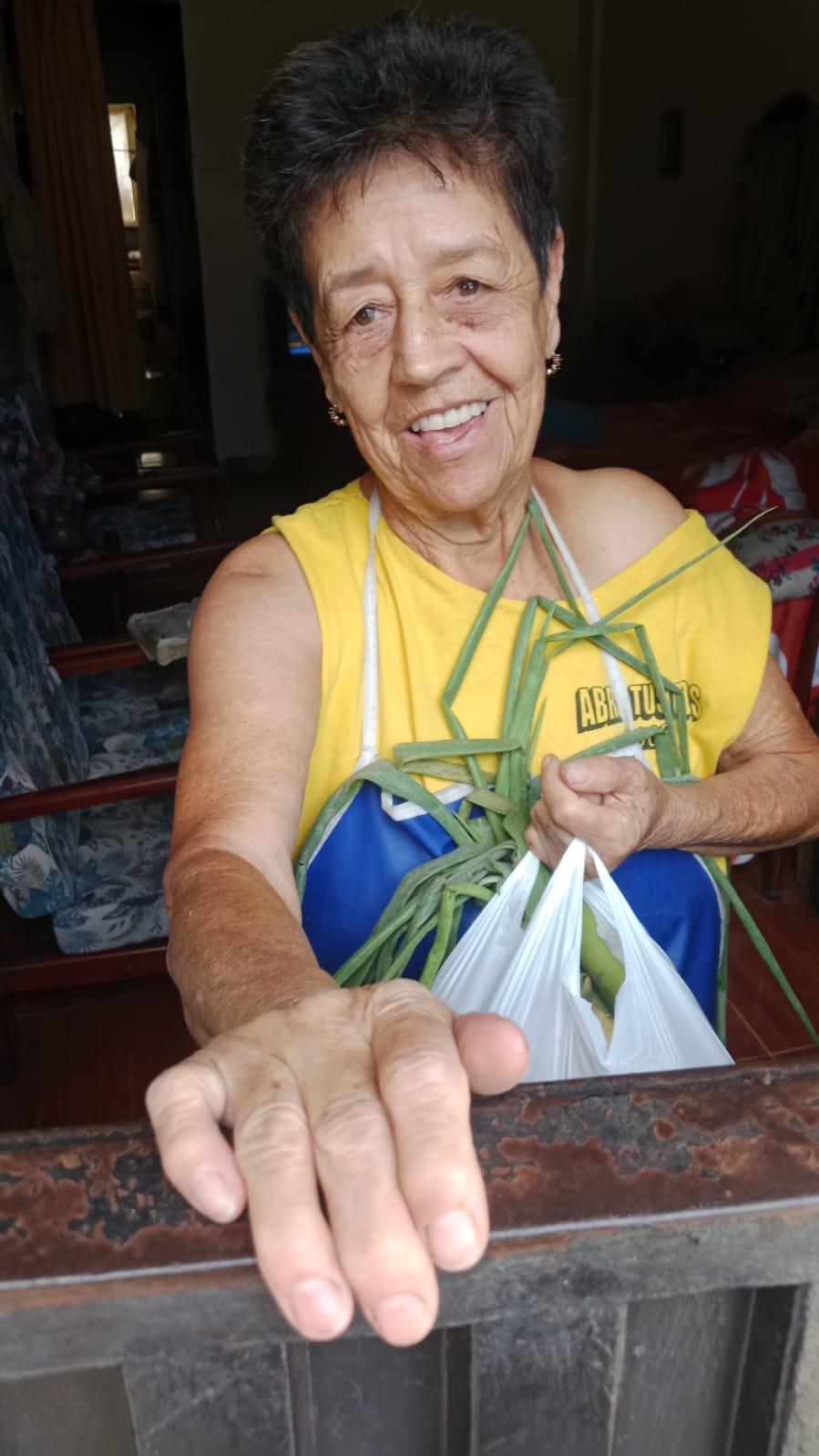 Donación de comida en el Plumón