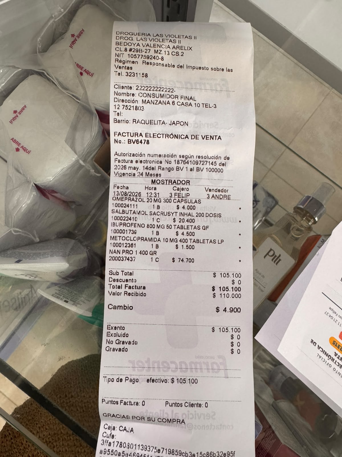 Donación medicinas