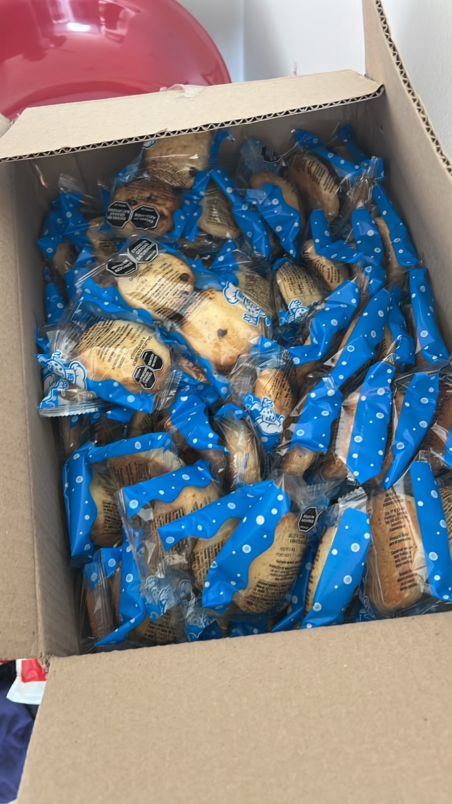 Donación de galletas
