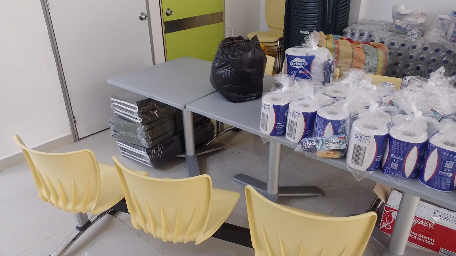 Donación de papel higienico