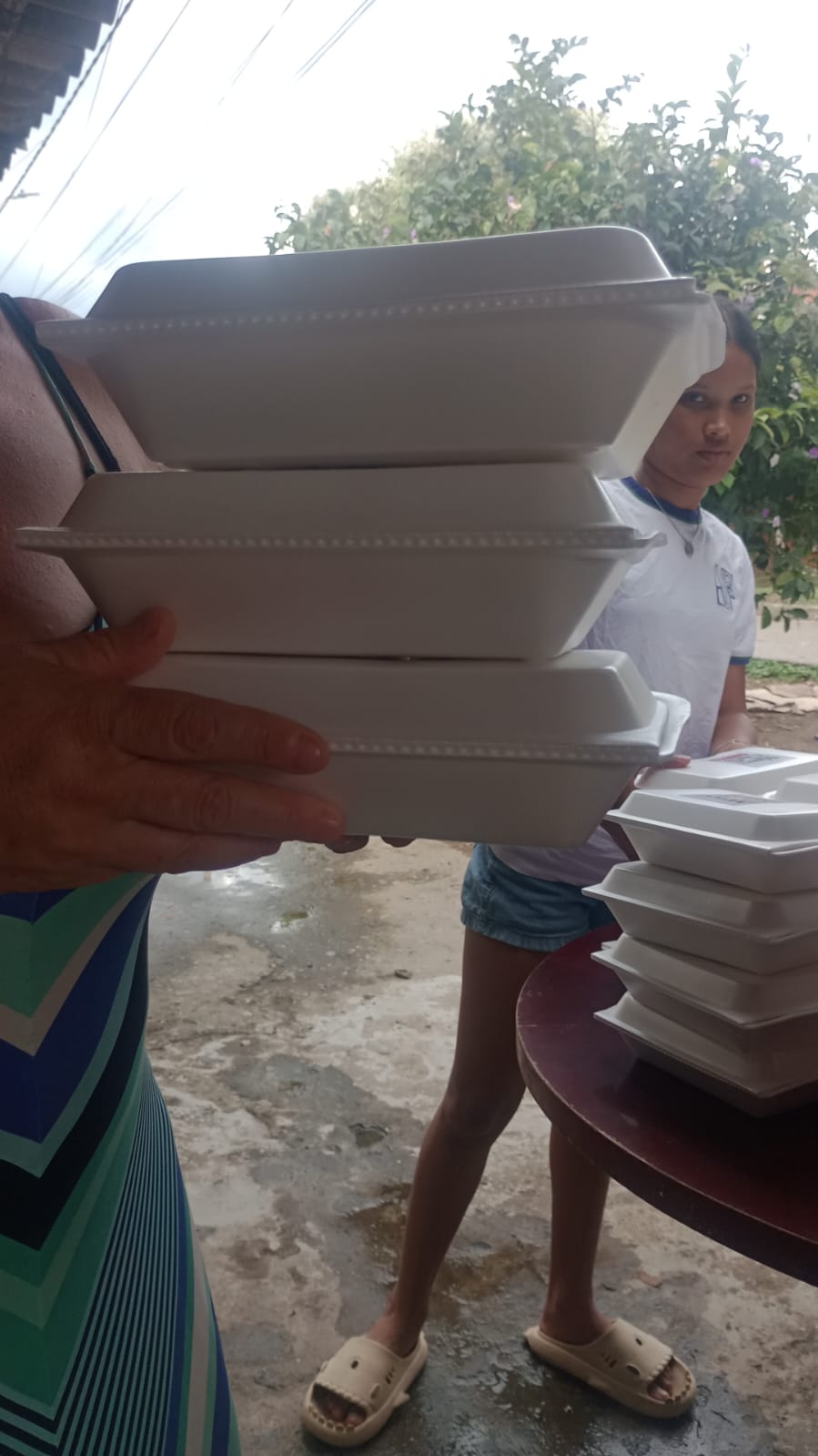 Donación de almuerzos