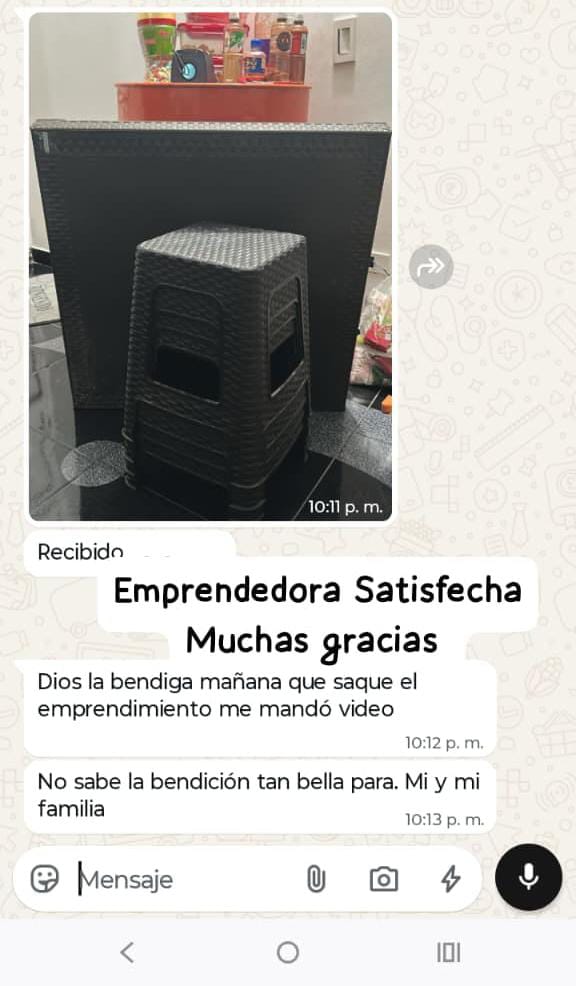 Donación de mesa y sillas