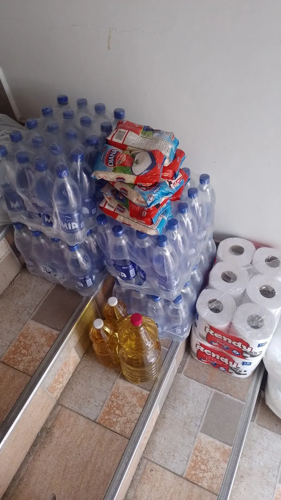 Recolección de donaciones para entregar