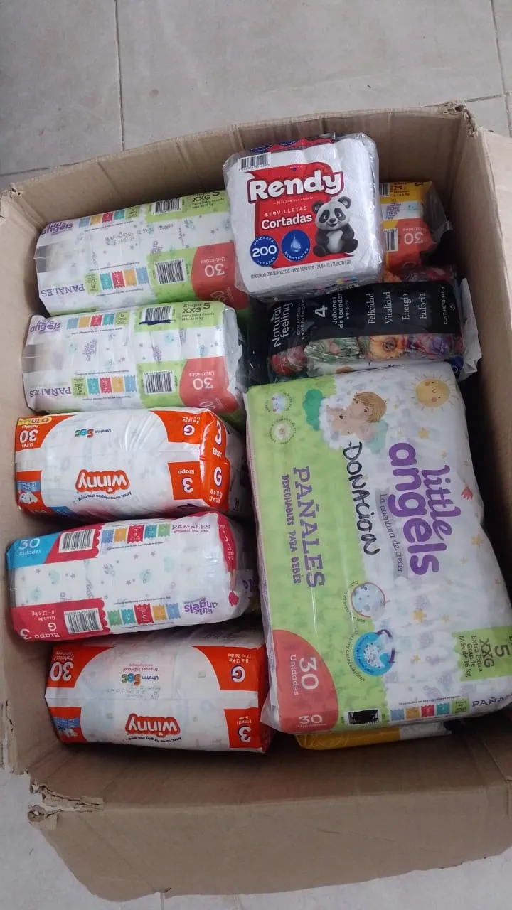 Recolección de donaciones para entregar