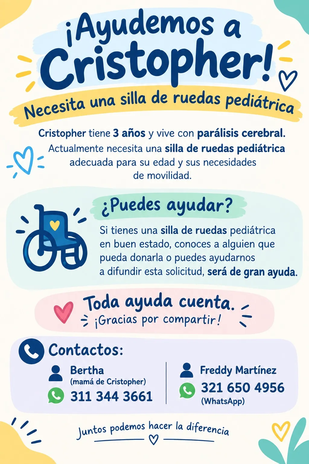 Silla de ruedas pediátrica